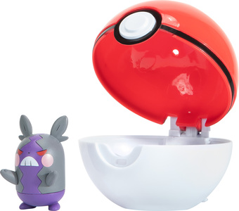 Pokémon Clip'N Go Hangry Morpeko & Poké Ball Figursett