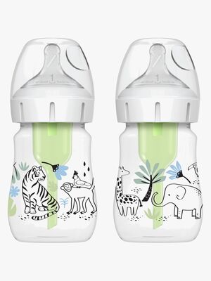Dr. Brown WideNeck Options+ Tåteflasker 150 ml 2-Pakk, Jungle
