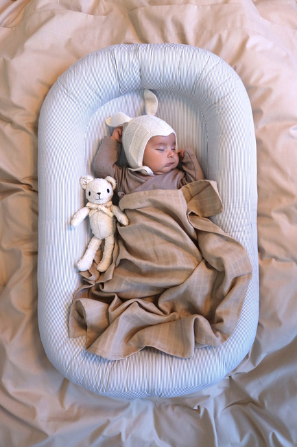 Cam Cam Copenhagen Babynest Classic Stripes, Blå