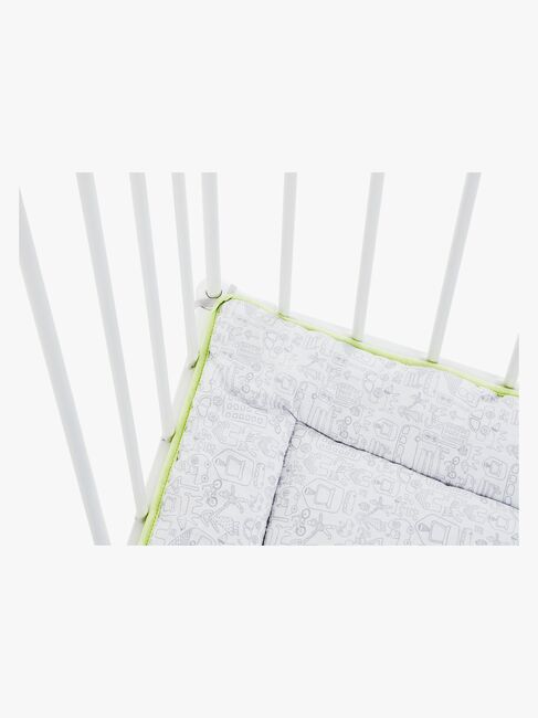 BabyDan Square Lekegrind 105x72x71, Hvit