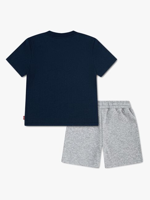 Levi's LVB Batwing T-Shirt & Knit Short Sett, Dress Blue