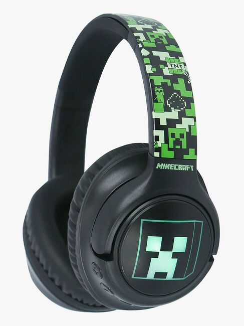 Minecraft Hodetelefoner Trådløse med LED Sharing AUX