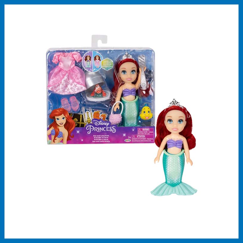 Disney Prinsesse dukke med tilbehør, tekst 'Disney Princess'.