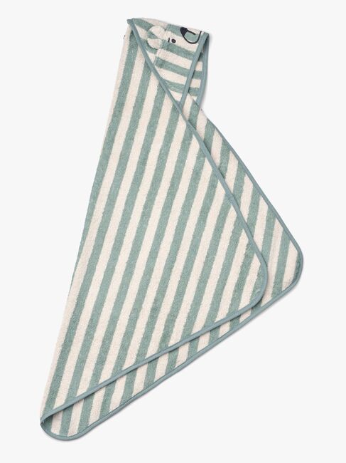 LIEWOOD Albert Håndkle med Hette, Peppermint/Creme de la creme