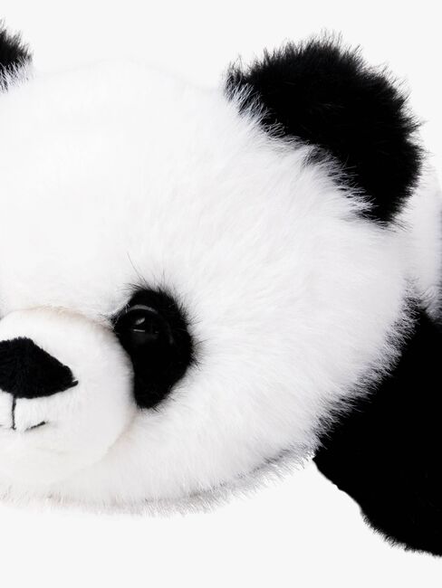 Teddykompaniet Kosedyr Liggende Panda 28 cm, Svart/Hvit