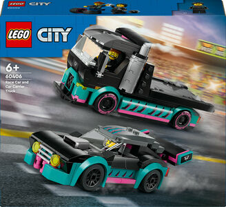 LEGO City 60406 Racerbil og transporttrailer