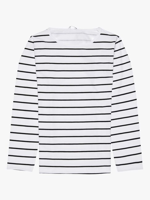 Luca & Lola Fanny Langermet Topp 2-pack, Grey Melange/Stripes
