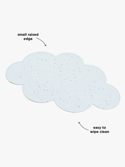 Done By Deer Spisebrikke Silikon Confetti, Blue