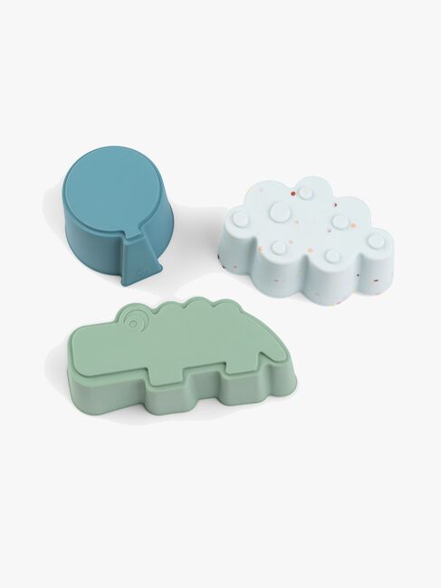 Done By Deer Happy Clouds Silikonformer 3-Pakk, Blue