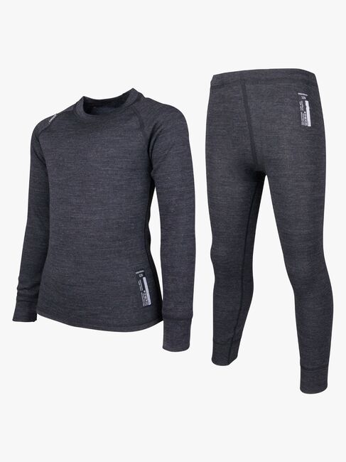 Lindberg Merino Superundertøy JR Merinomix, Black Melange