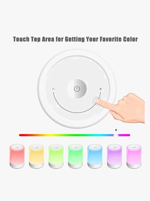 Lippa Colorful Touch Nattlampe, Hvit