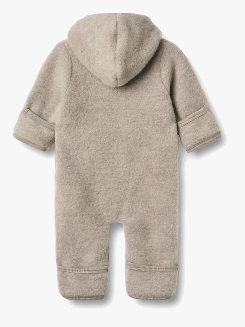 Wheat Ata Vinterdress Merinoull, Khaki Melange