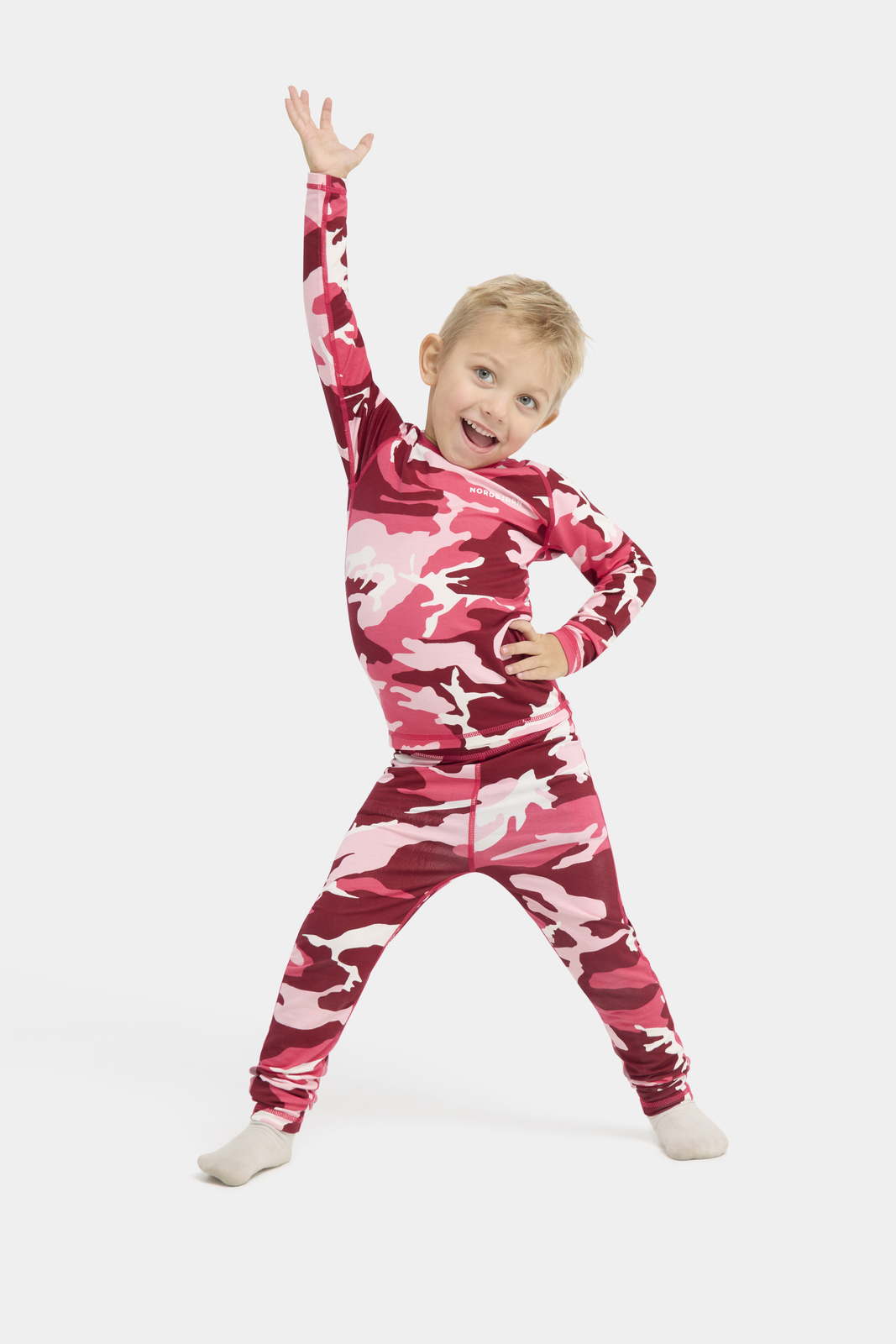 Nordbjørn Verbier Undertøy Bamboo, Camo Pink