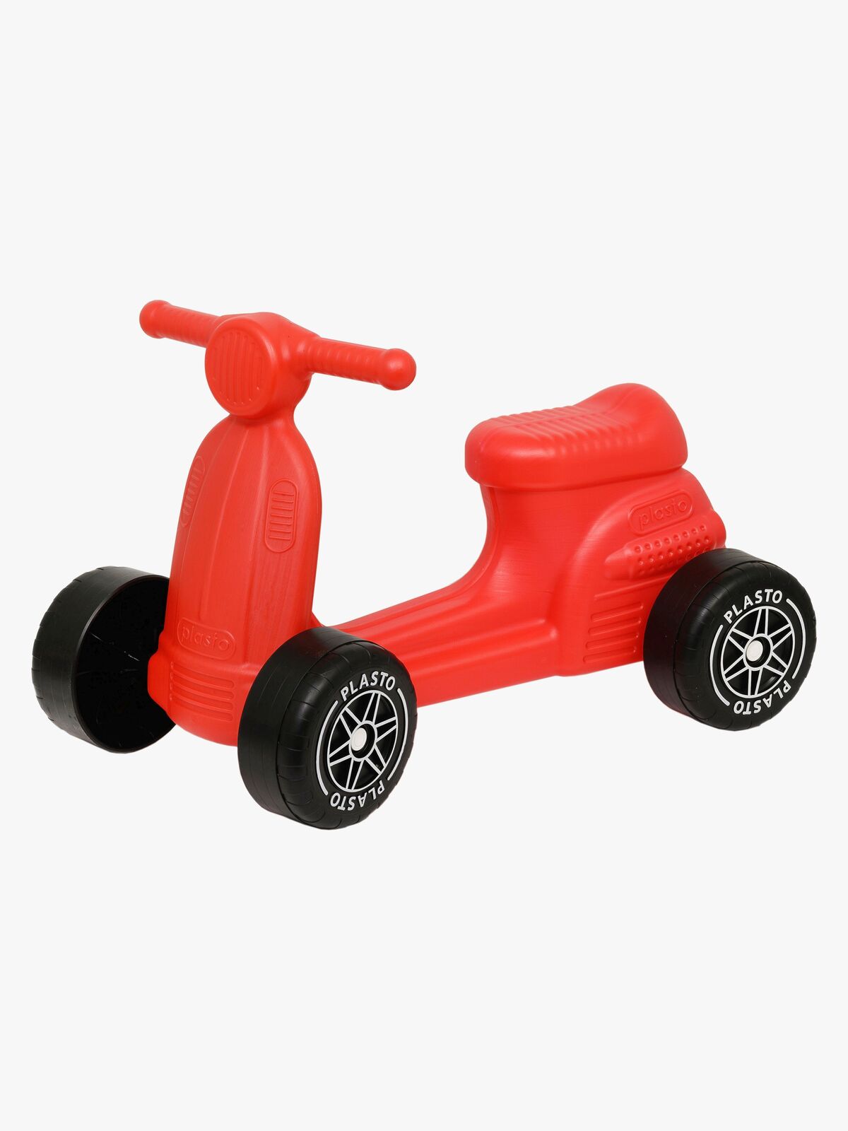 Plasto Scooter med Stille Hjul 50 cm, Rød