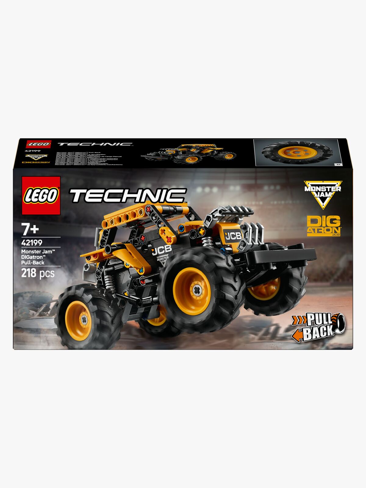 LEGO Technic 42199 Monster Jam DIGatron med pullback-funksjon