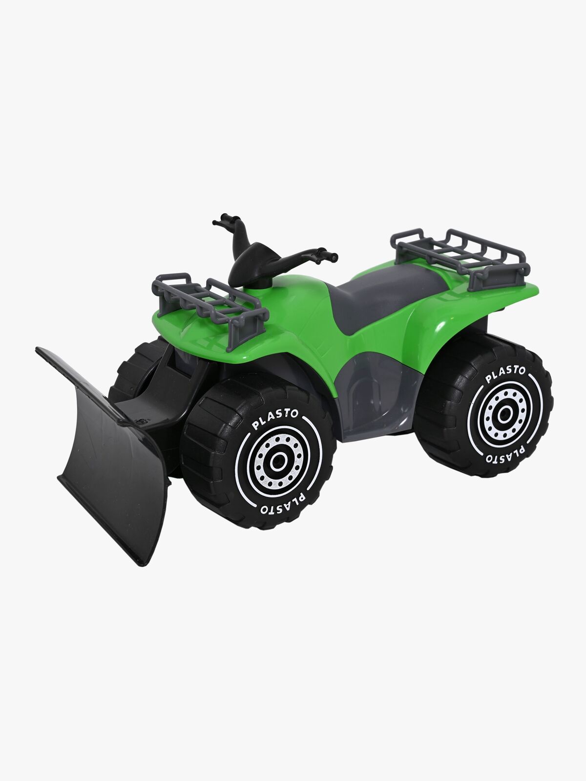 Plasto Firhjuling Med Plog, Grønn