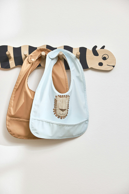 OYOY Lobo Løve Smekke 2-Pakk, Caramel/Ice Blue