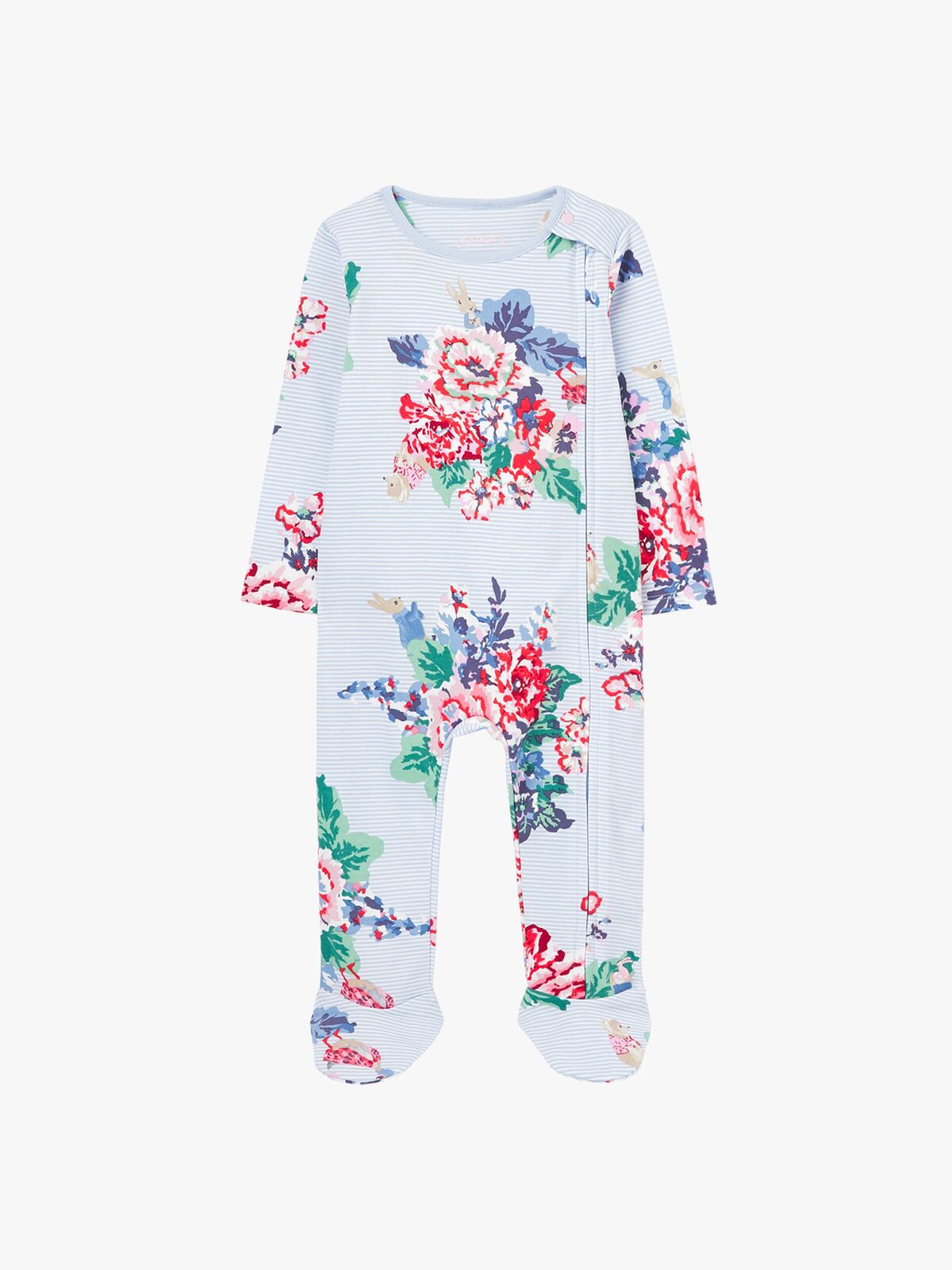 Tom Joules Peter Rabbit Zippy Jumpsuit, White/Cream