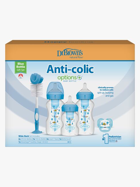 Dr. Brown's Wide Neck Options+ Gavesett, Blå