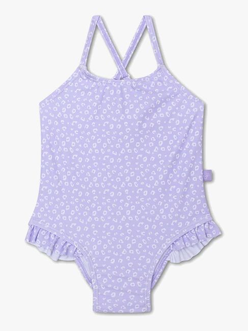 Swim Essentials Badedrakt, Lilla Leopard