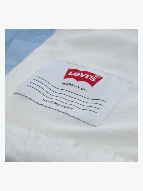 Levi's LVG Big PKT Sherpa Jakke, Blanc De Blanc