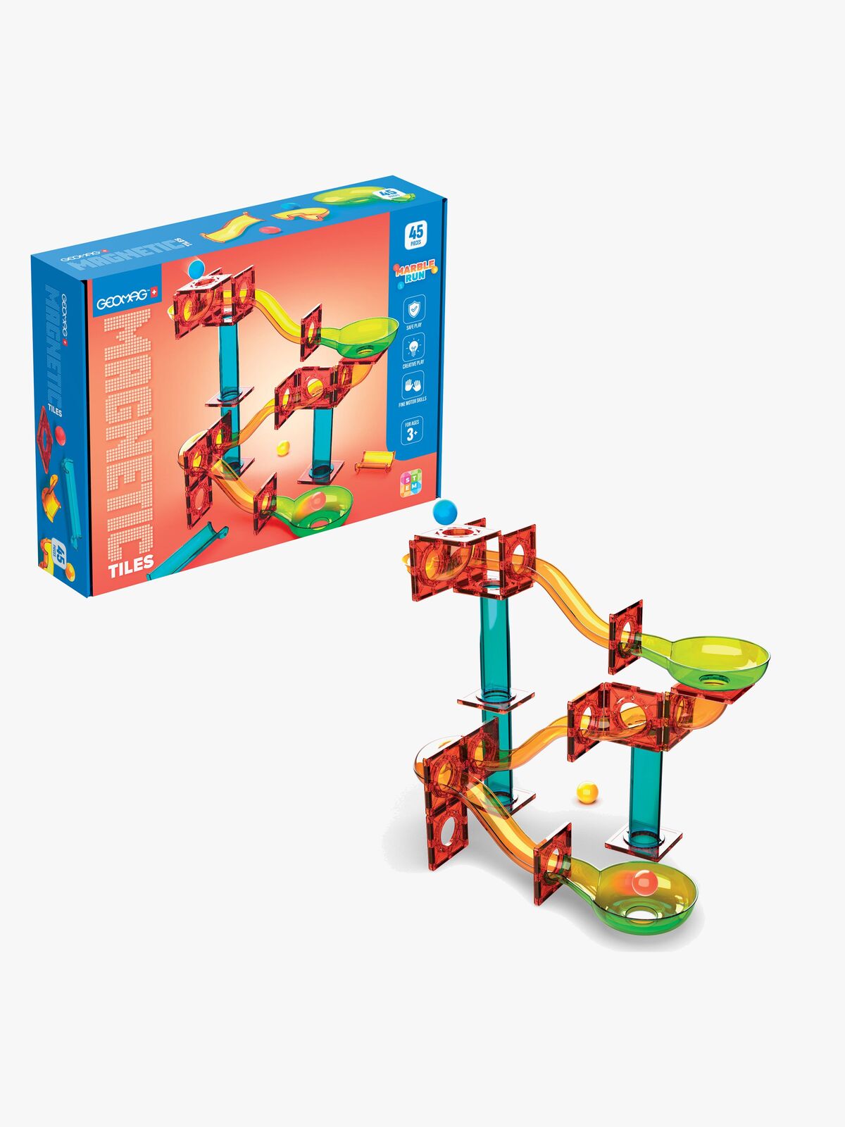 Geomag  Magnetisk Byggesett Marble Run 45 Deler