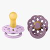 BIBS Boheme Smokk 2-Pack Lateks Str 2 Rund, Violet Sky/Mauve