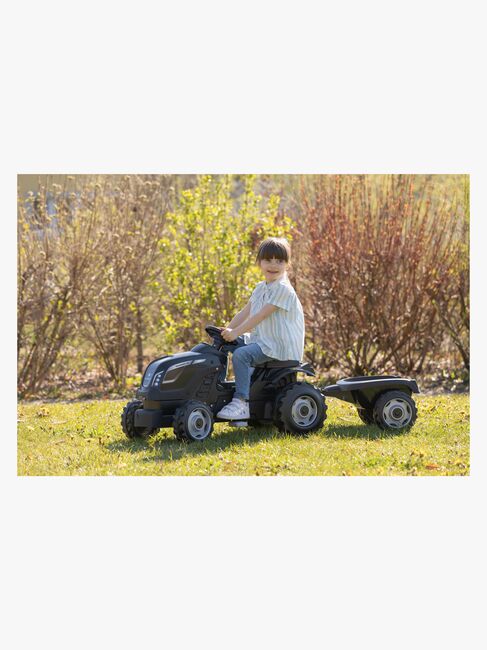 Smoby  Farmer Traktor XL + Tilhenger, Svart