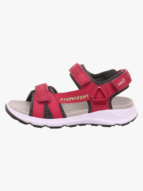 Superfit Criss Cross Sandaler, Rød/Grønn