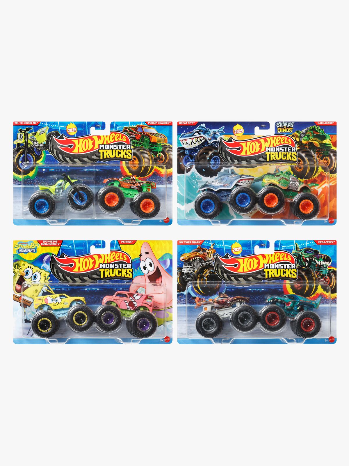 Hot Wheels Monstertrucker 1:64 2-Pakk Blandet