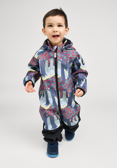 Reima Moomin Mjosa Softshelldress, Soft Black