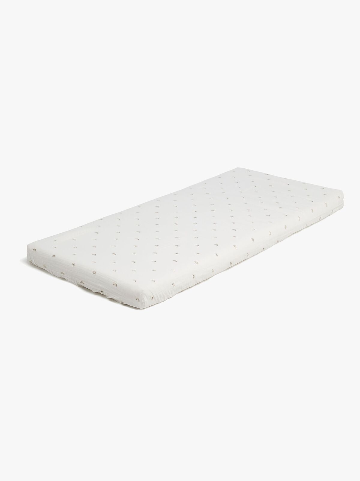 Alice & Fox AVIVA Stretchlaken Sprinkelseng 60x120, Hvit