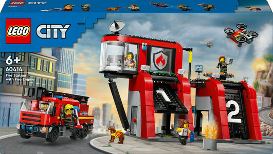LEGO City 60414 Brannstasjon med brannbil