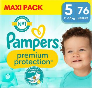 Pampers Premium Protection Bleier Str 5 11-16 kg 76-pack