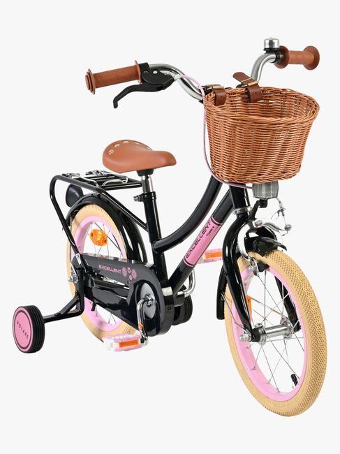 Volare Excellent Sykkel med Kurv 14 Tommer, Svart