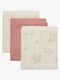 Pippi Musselintepper 3-Pack, Rose Tan