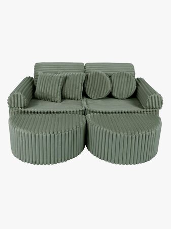 MeowBaby Churros Sofa Max, Olive Sage Green