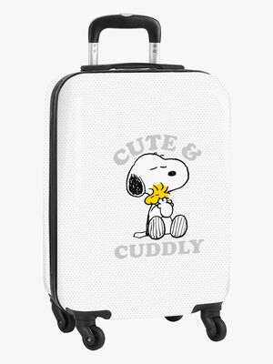 Snoopy Kabin Trillekoffert 40L Friends Forever, Hvit