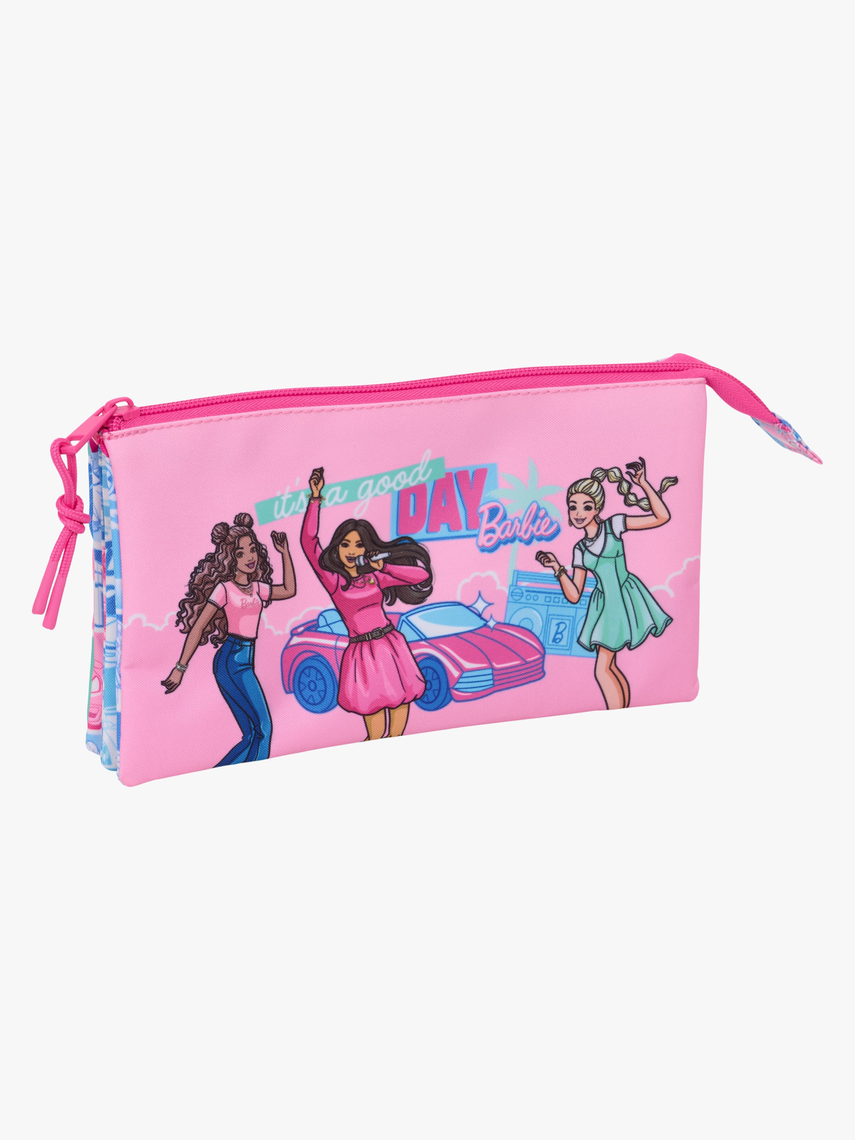 Barbie Trippelpennal, Blå/Rosa - Pennal - Polyester