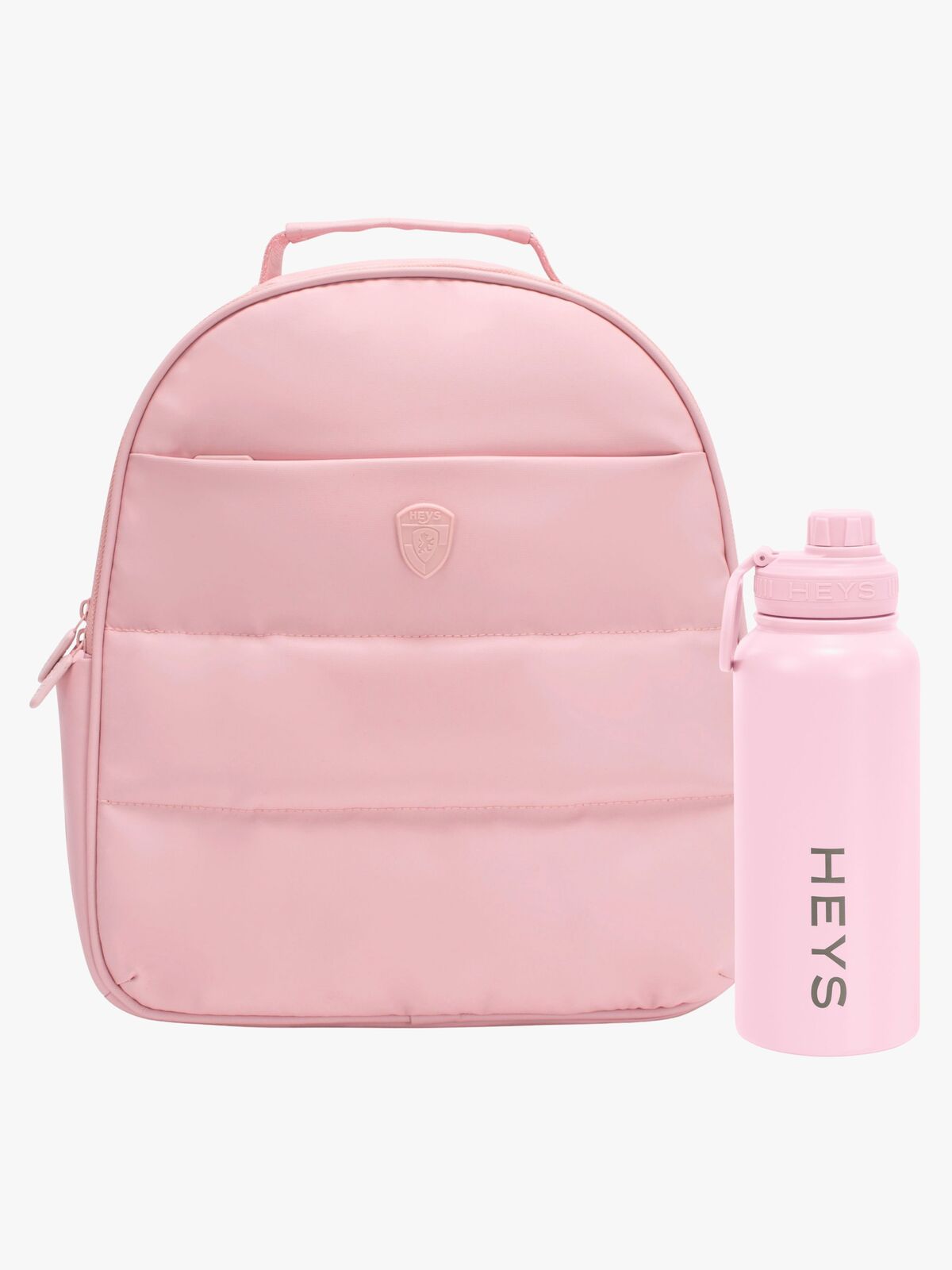 Heys The Puffer Ryggsekk 13L & Stål Vannflaske 946ml, Rose