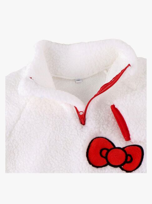 Hello Kitty Fleecetrøye, Hvit