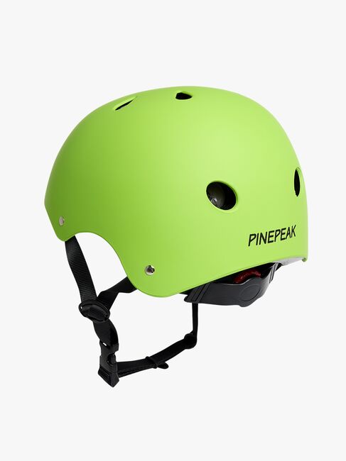 Pinepeak Quake Skateboardhjelm for barn 5-12 år, Grønn