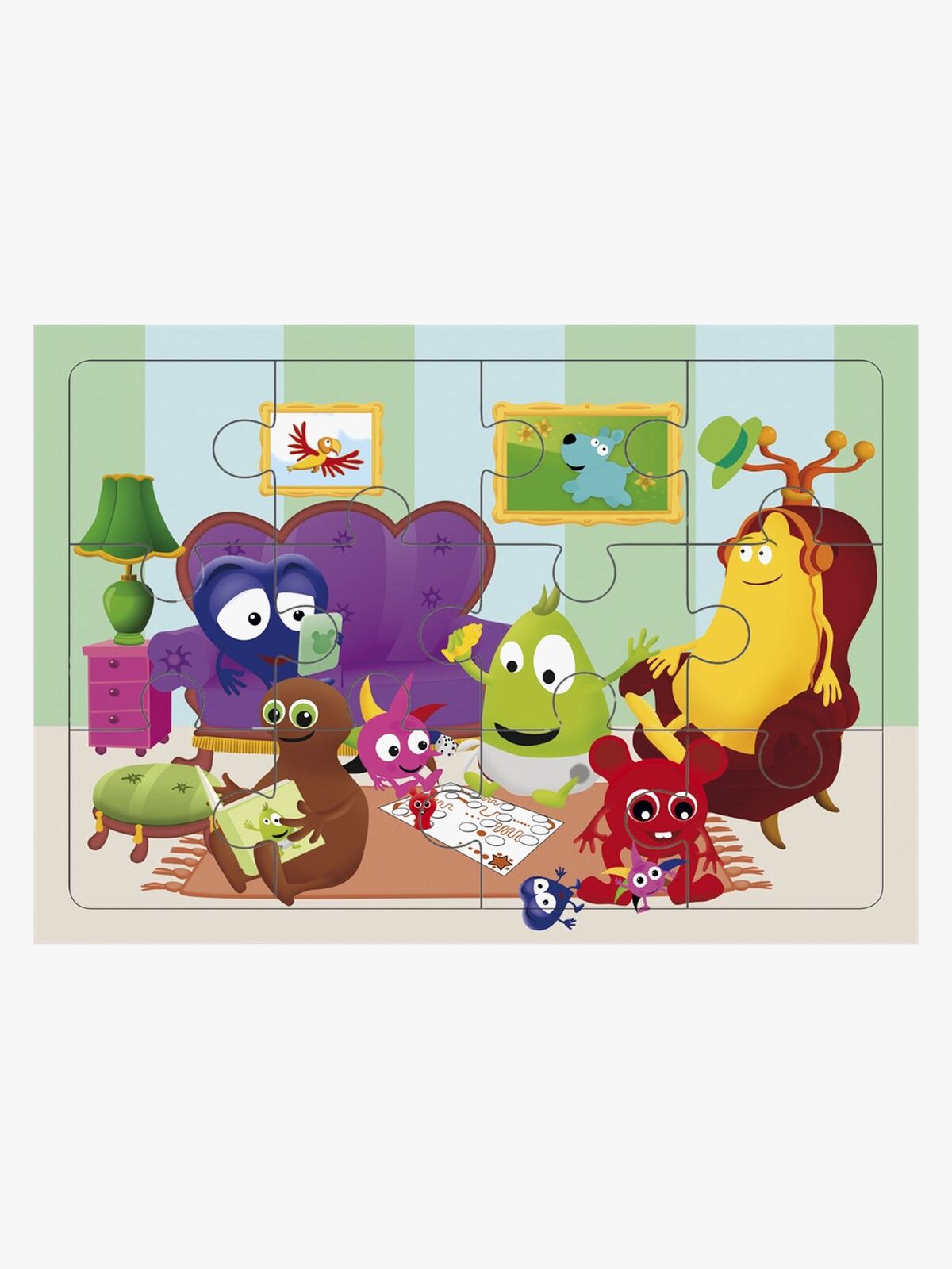 Babblarna Puslespill Stue, 12 biter