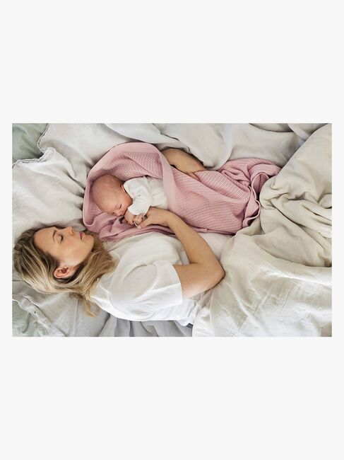 Vinter & Bloom Soft Grid Helseteppe, Rosa