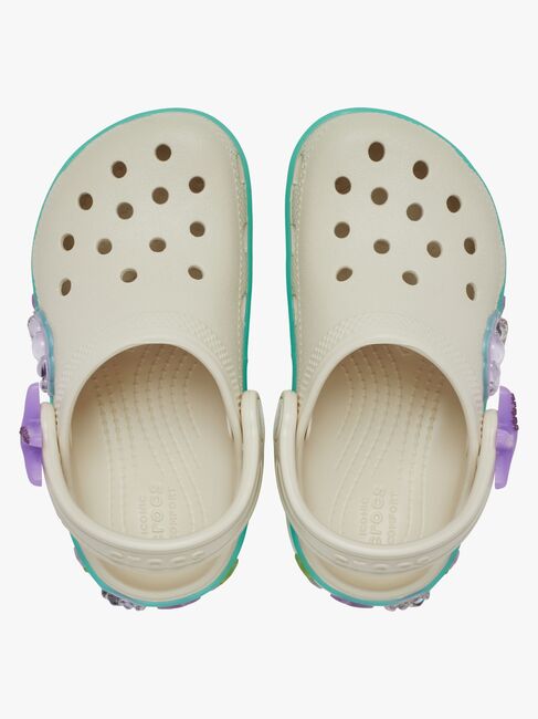 Crocs Classic Sea Sparkle Tøfler, Frappe