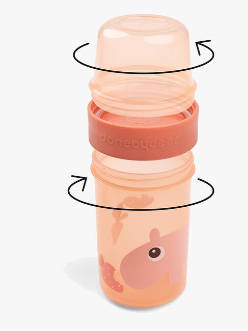 Done By Deer Ozzo To Go Two-Way Snacksbeholder, Papaya