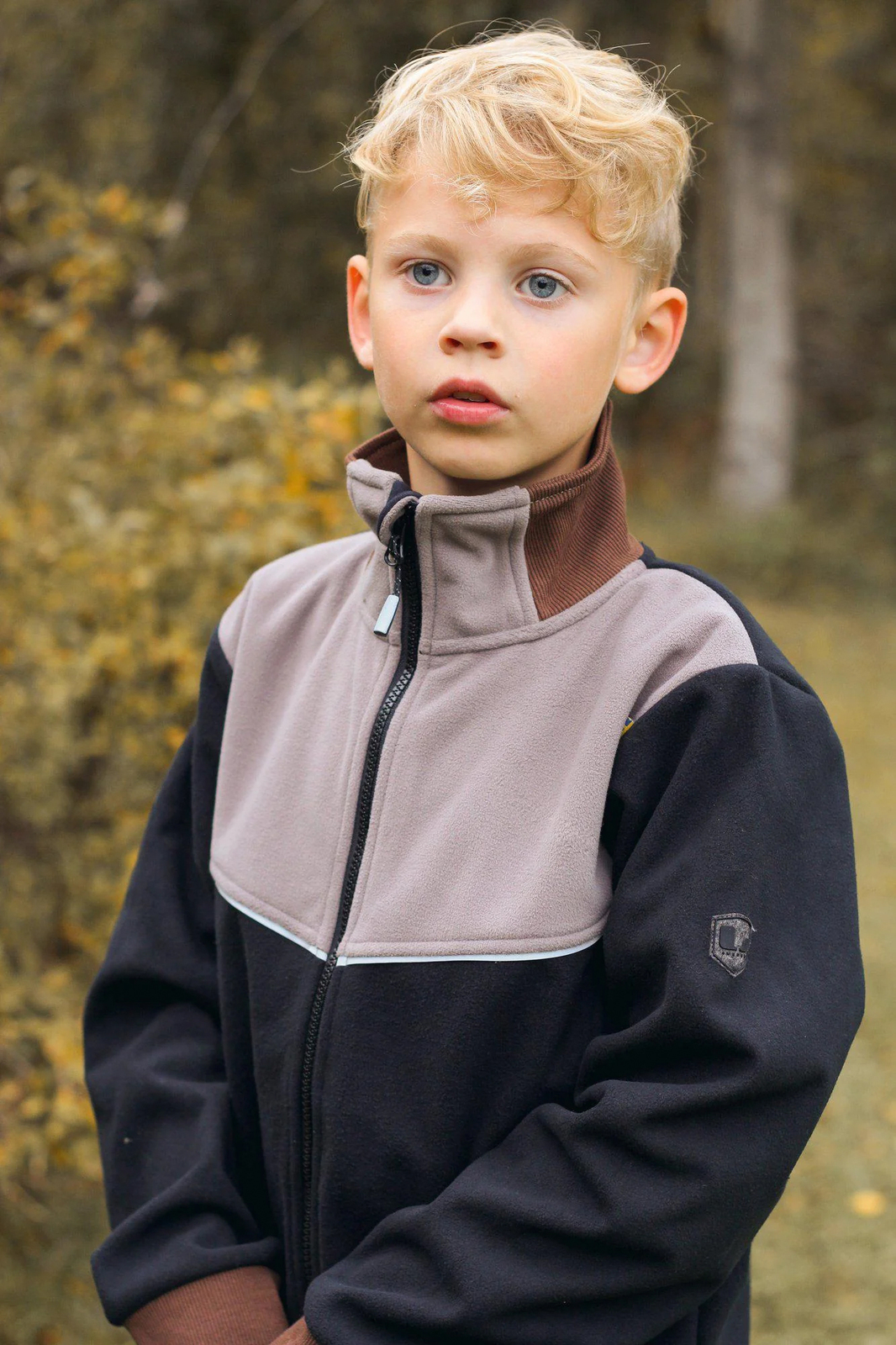 Lindberg Stormy  Vindtett Vindfleecejakke, Svart/Grå