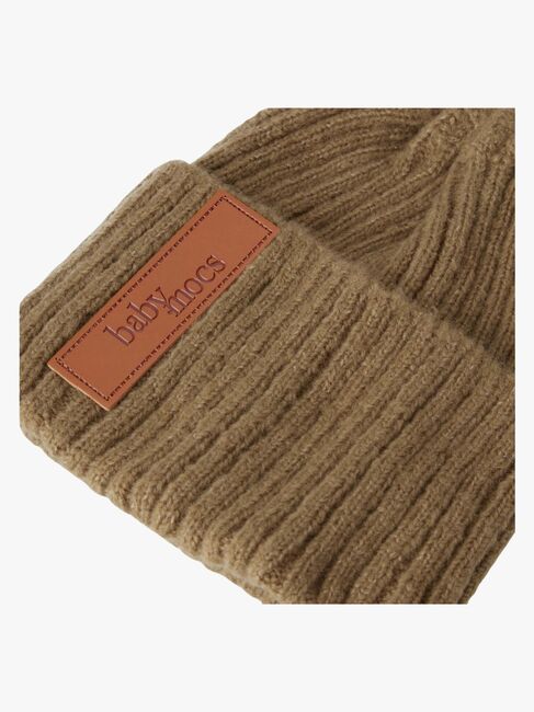 BabyMocs Strikket Lue, Greige