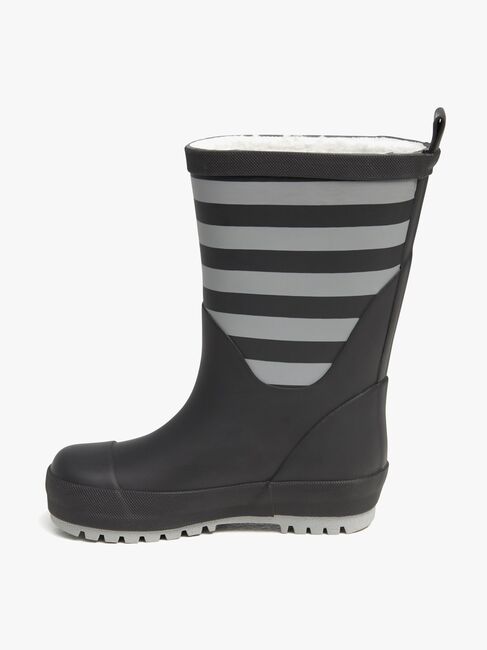 Nordbjørn Dunder Fôrede Gummistøvler, Grey/Black