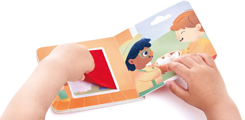 Hape Eventyrbok med Lekesett The Rumbling Tractor